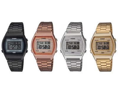 Casio Standard นาฬิกาข้อมือผู้หญิง สายสแตนเลส B640 (B640WBG,B640WBG-1B,B640WBG-1BDF ,B640WCG,B640WCG-5,B640WCG-5DF,B640WDG,B640WDG-7,B640WDG-7DF,B640WGG,B640WGG-9,B640WGG-9DF)