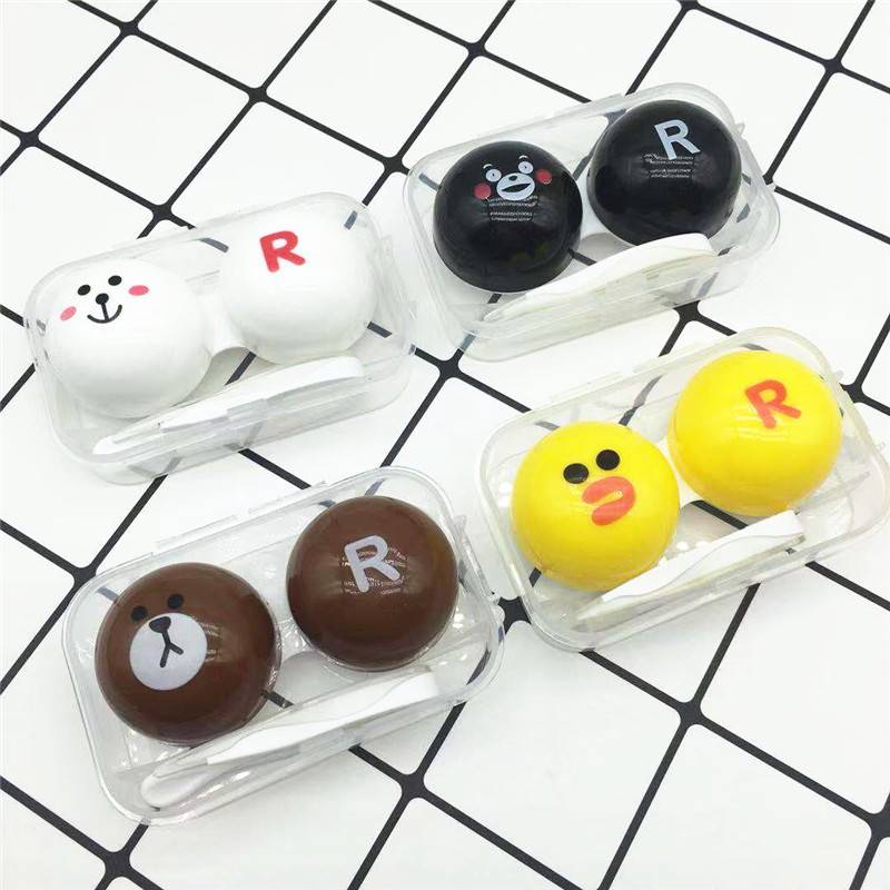 Contaclens Case ตลับคอนแทคเลนส์ ลายการ์ตูนน่ารักๆ ตลับคอนแทคเลนส์ลายการ์ตูน KAKAO Friends