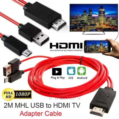 MHL เป็นอะแดปเตอร์ HDMI Micro USB เป็น HDMI 1080P HD TV CABLE ADAPTER Android โทรศัพท์