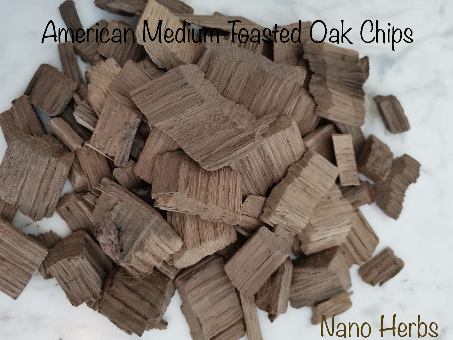 28- 500กรัม: เกล็ดไม้โอ๊ค อเมริกันแบบคั่วกลาง: American Medium Toasted Oak Chips For BBQ or Home Brewing Wine Making to Provide the Flavour of Oak Barrel