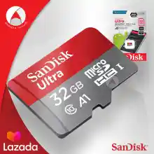 ภาพขนาดย่อของภาพหน้าปกสินค้าSandisk Ultra microSD Card SDHC ความเร็วอ่าน 120MB/s ความจุ 32GB Class 10 A1 (SDSQUA4-032G-GN6MN) ไม่มีอะแดปเตอร์ เมมโมรี่การ์ด แซนดิส Memory ประกัน Synnex 10 ปี แดงเทา จากร้าน Actioncam Thailand บน Lazada ภาพที่ 5