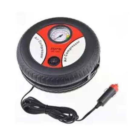 ป้๊มเติมยางรถยนต์พกพา Car Electric Pump Air Compressor Gauge Tire Inflator-Red