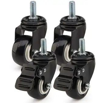 4 X Heavy Duty 50mm Pu Swivel Castor Wheels Trolley Furniture 4 X Heavy Duty 50mm Pu Swivel Castor