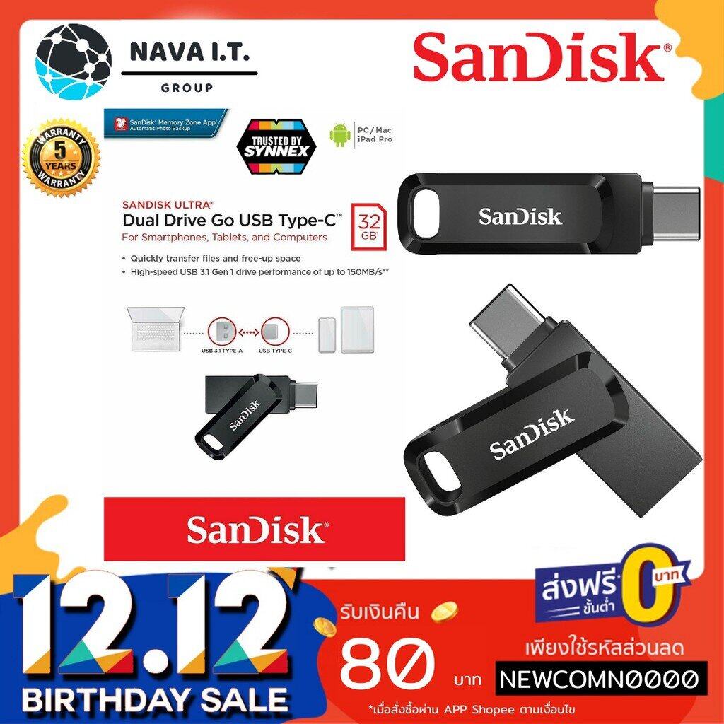 Hot Sandisk Ultra Dual Drive Go Usb Type C 32gb Sdddc3 032g G46 Mixasale