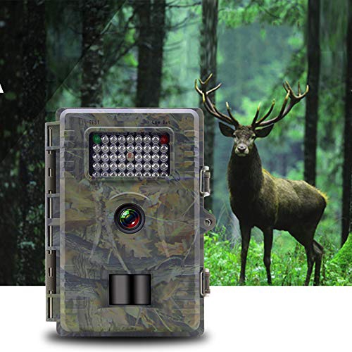Side 0.2s Game Camera Night Vision with 2.4'' Screen 130°Detection Lens and 0.4s Trigger Time with Adjustable PIR Sensitivity and 65.6-ft Detection Trail Camera 20MP 1080P with 3 Sensors 
