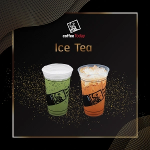 สินค้า E-vo Coffee today  Ice Tea / Green Tea / Ice Chocolate เครื่องดื่ม ชาเย็น/ชาเขียวเย็น/ช็อกโกเเลตเย็น  เมนูใดก็ได้ 2 แก้ว