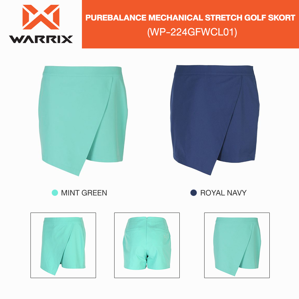 กระโปรงกางเกง WARRIX PureBalance Mechanical Stretch Golf Skort (WP-224GFWCL01) ราคา 1,290 บาท*ส่งฟรี