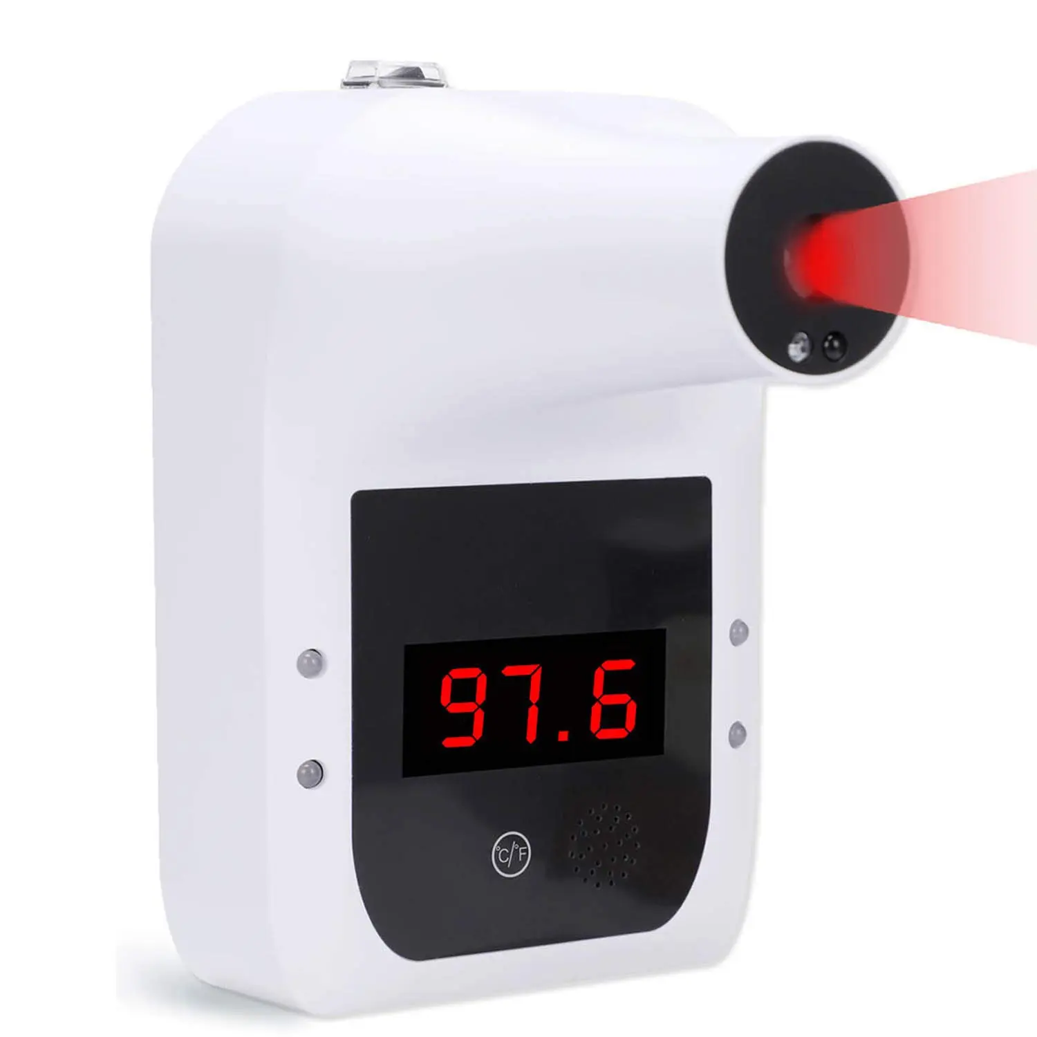 ZELOTRONICS Original เครื่องวัดไข้ GP-100 Thermometer ติดเครื่องไม่ต้องมีขาตั้งขายแสดงผลด้วยเ เทอร์โมมิเตอร์  เทอโมมิเตอร์ เครื่องวัดอุณห ภูมิอินฟราเรด เครื่องวัดไข้ เครื่องวัดอุณหภูมิ วัดไข้เด็ก ผู้ใหญ่ มีเสียงเตือน ทนทาน วัดค่าได้แม่นยำ ของแท้ ที่วัดอุ