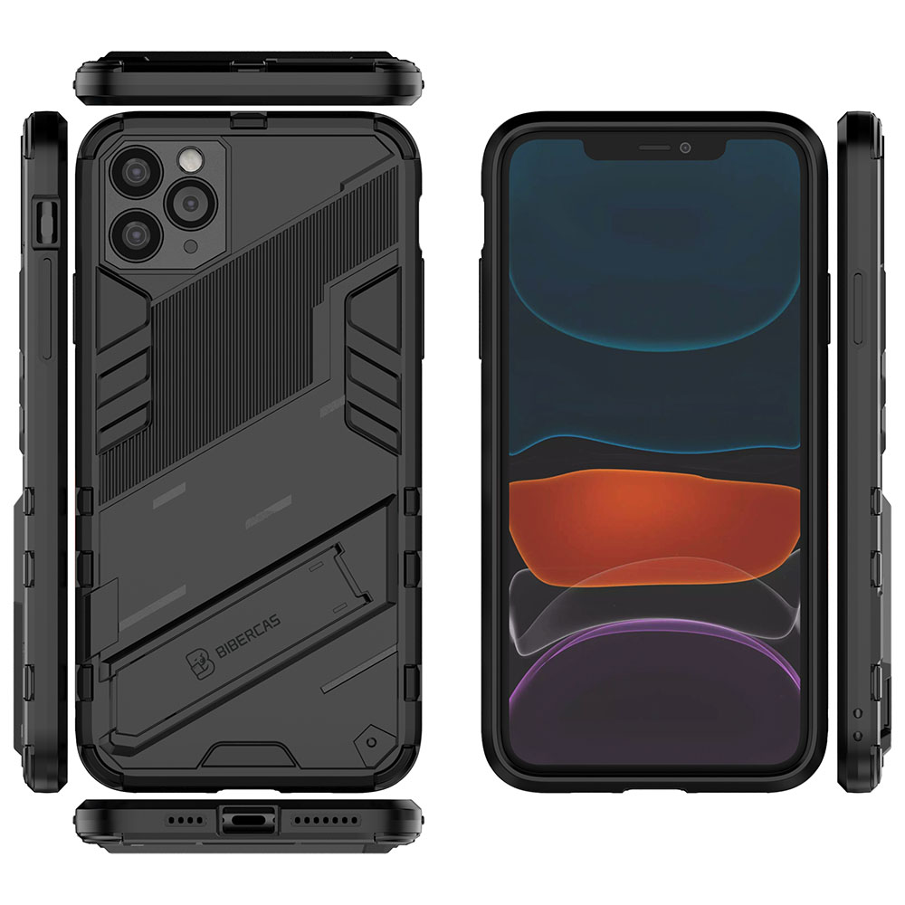 Ốp Lưng OPPO K9X Ốp Lưng Điện Thoại Punk Vỏ an toàn chống sốc kiểu kim loại TPU Full Back với giá đỡ