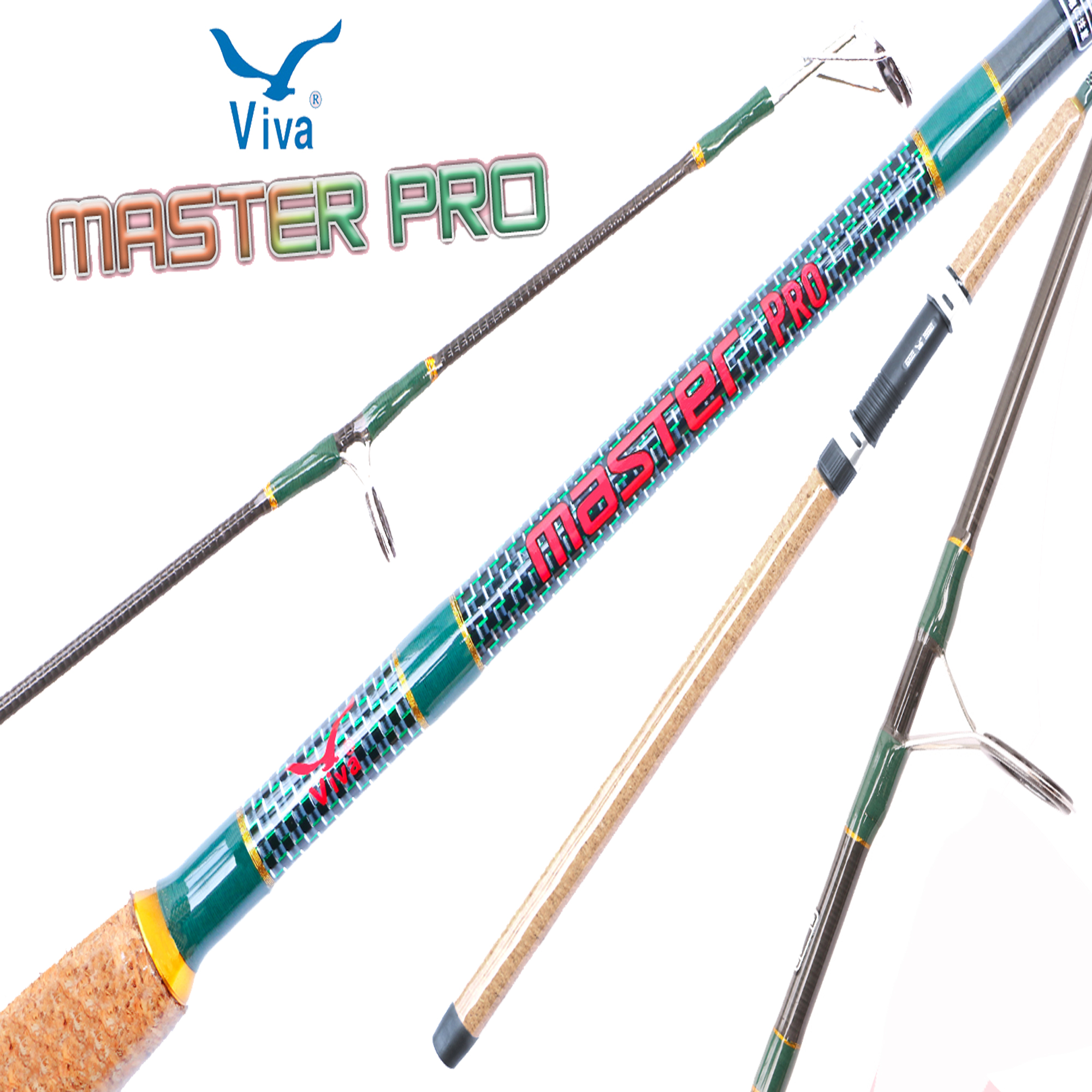 คันเบ็ด Viva รุ่น MASTER PRO คันสปินนิ่งกราไฟท์ 2 ท่อน WT.90-120G ขนาด 7 - 9 ฟุต