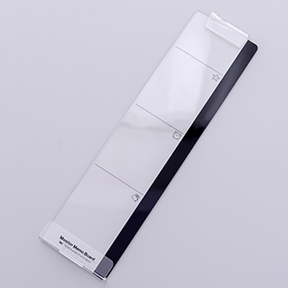 MMLUCK Creative Acrylic Monitor Message Memo Board for Sticky Note Transparent Name Card Phone Holder