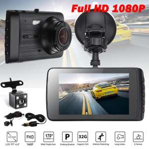 NEW กล้องติดรถยนต์ รุ่น xh402 FHD 1080P มี 2 กล้องหน้า/หลัง กลางคืนชัด กล้องหลังอินฟราเรด
