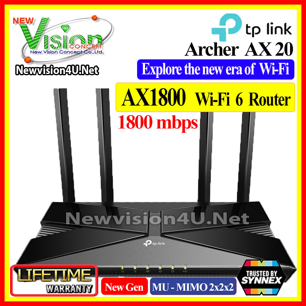 [ BEST SELLER ] Archer AX20 AX1800 MU-MIMO Dual-Band Wi-Fi 6 Next Gen Router By NewVision4U.Net