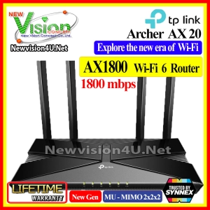 ภาพหน้าปกสินค้า[ BEST SELLER ] Archer AX20 AX1800 MU-MIMO Dual-Band Wi-Fi 6 Next Gen Router By NewVision4U.Net ซึ่งคุณอาจชอบสินค้านี้