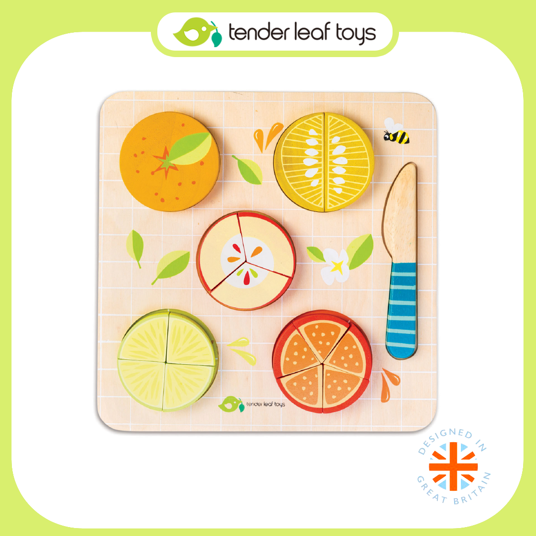 Tender Leaf Toys ของเล่นไม้ เศษส่วนผลไม้ Citrus Fractions