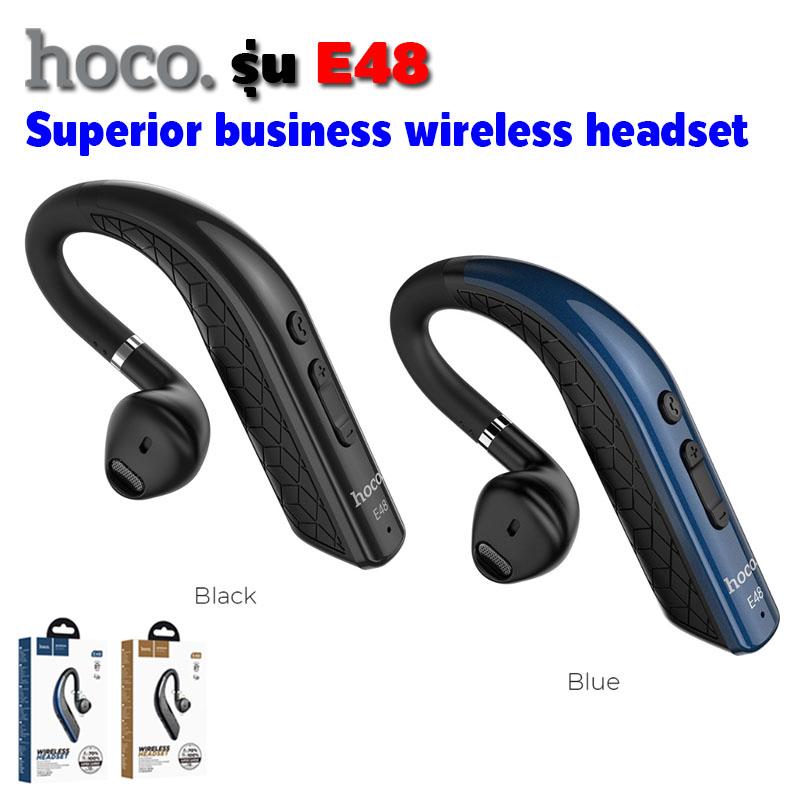 HOCO E48 Superior business wireless headset หูฟังบลูทูธไร้สาย ใส่สลับข้างได้ สินค้าของแท้ 100%