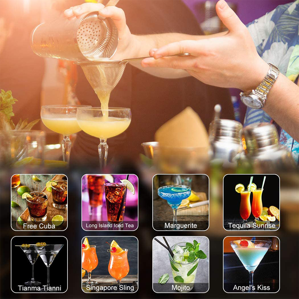 แก้ว เชคค็อกเทล Cocktail Shaker Stainless Steel Cobbler Shaker Pot ...