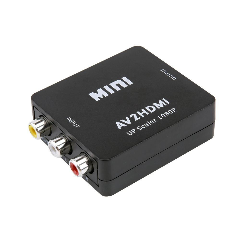 LEROY MINI HDMI to AV 1080P HD Converter Switcher Adapter Audio extractor Adapte
