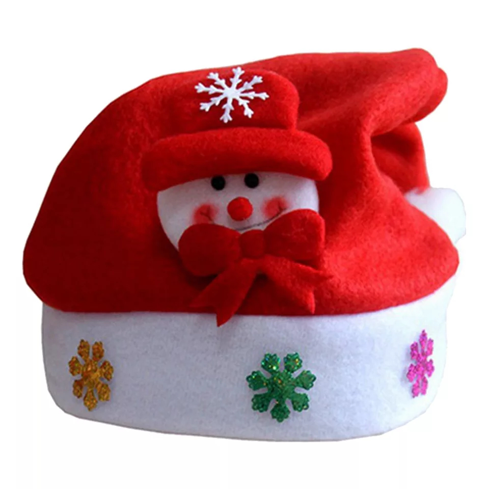 6 psc หมวกซานตร้าครอส หมวกซานตร้า หมวกคริสมาสต์ หมวกปีใหม่ หมวกแฟนซี หมวกแดงสด จำนวน 6 ใบ