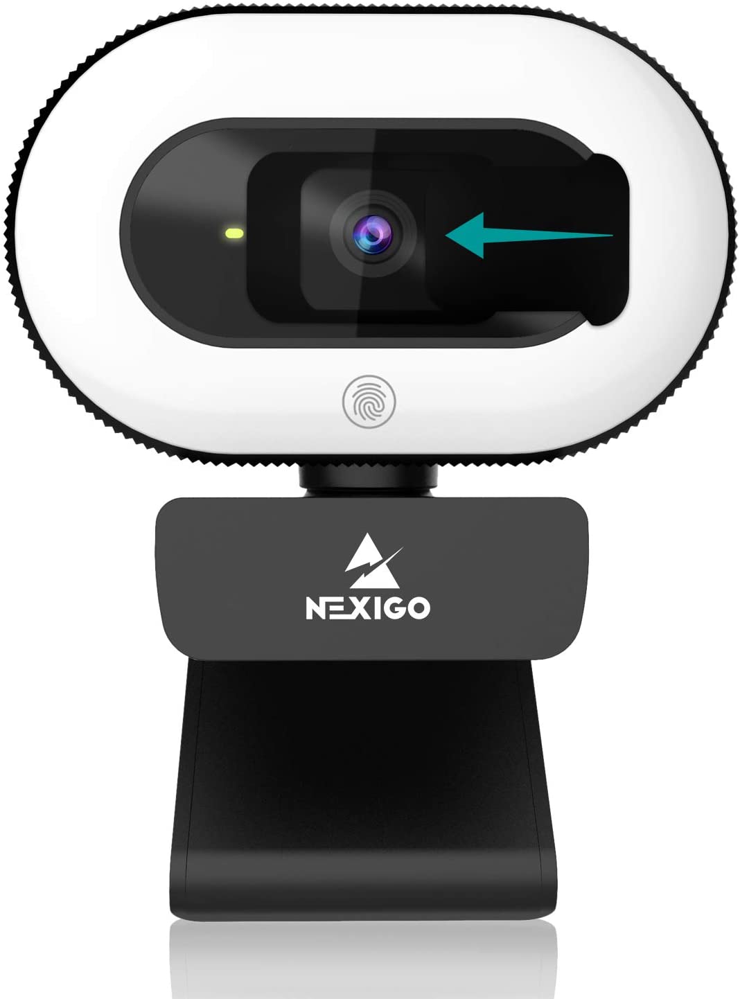 2021 NexiGo StreamCam N930E,เว็บแคม1080P พร้อมไฟวงแหวนและความเป็นส่วนตัว,โฟกัสอัตโนมัติ,Plug And Play,กล้องเว็บสำหรับการเรียนรู้ออนไลน์,ซูมประชุม Skype ทีม,พีซี Mac แล็ปท็อปคอมพิวเตอร์ตั้งโต๊ะ