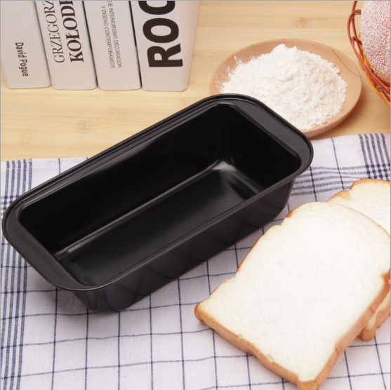 HOMEBERG ถาดอบขนมปัง ถาดอบขนม พิมพ์อบขนม พิมพ์อบขนมปัง พิมพ์อบขนมปังเคลือบเทปร่อนสีดำ แบบสี่เหลี่ยม พิมพ์อบขนมปังปอนด์ ขนมปัง
