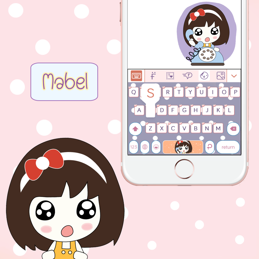 Mabel IV Keyboard Theme⎮(E-Voucher) for Pastel Keyboard App