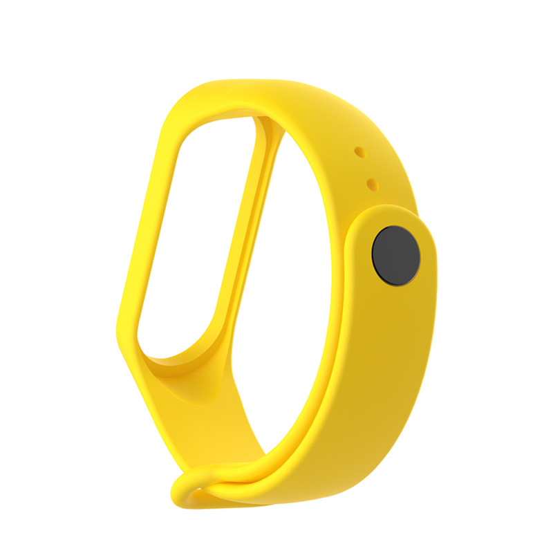 สาย สร้อยข้อมือซิลิโคนสำหรับวง Xiaomi 3 4 สร้อยข้อมือสีเปลี่ยนสายรัด Mi ...