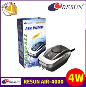 ปั๊มลม Air Pump Resun Air-4000 แรงดี เสียงเงียบ ปั๊มลม 2 หัว ปั๊มลม Air Pump Resun Air-4000 แรงดี เสียงเงียบ ปั๊มลม 2 หัว