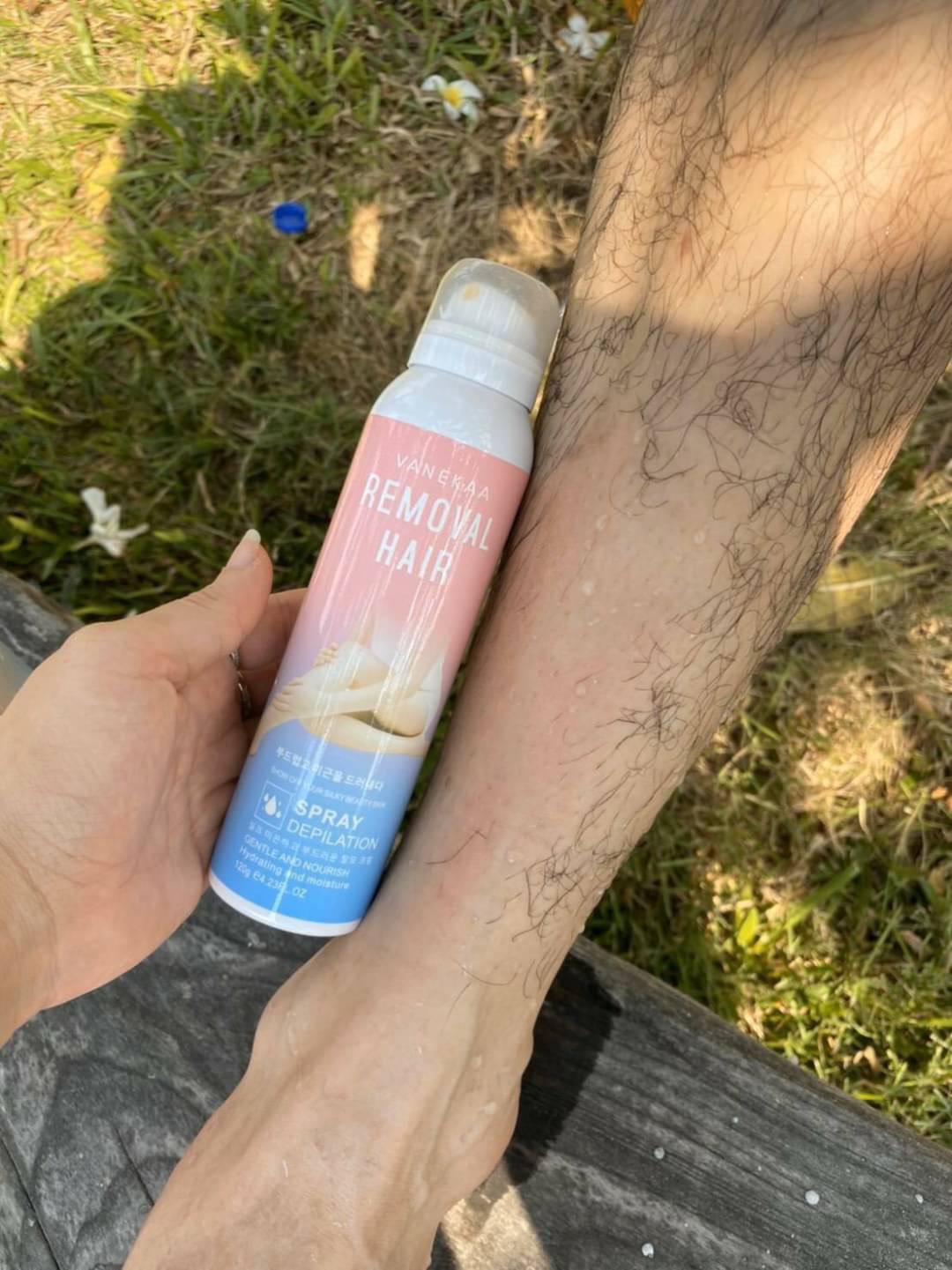 Vanekaa Hair Removal Spray วานีก้า มูสกำจัดขน ไม่แสบ ไม่คัน 120 มล ( 2