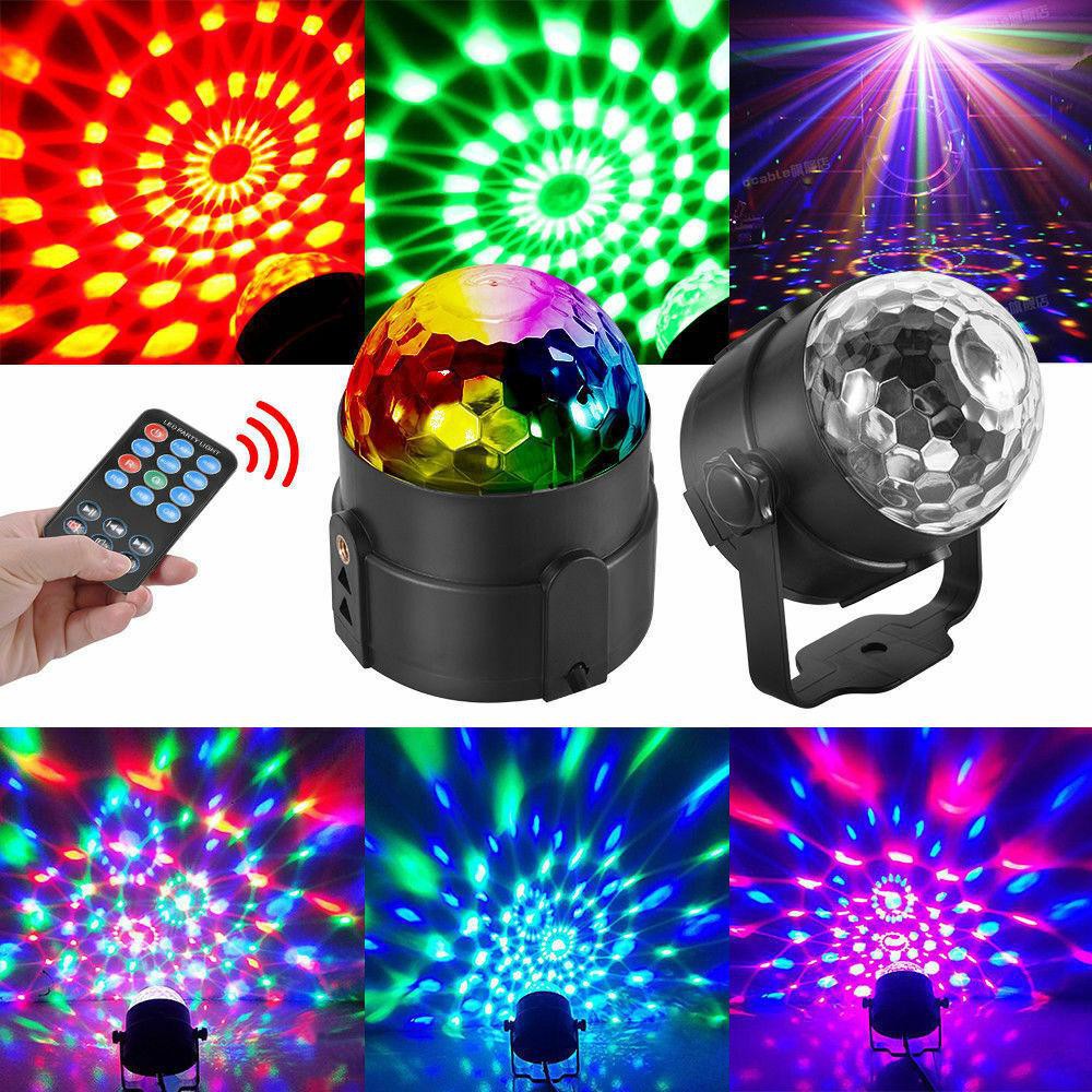 LED Party Light ไฟดิสโก้ ไฟ LED ปาร์ตี้ ไฟเวที ดิสโก้ผับ ไฟงานปาร์ตี้ พร้อมรีโมทคอนโทรล์ Disco LED Lighting Stage Ball
