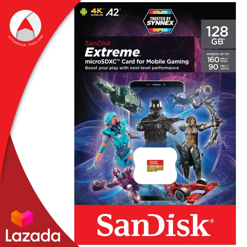 ภาพสินค้าSanDisk Micro Sd Card Extreme 128GB SDXC อ่าน190Mb/S เขียน 90Mb/S (SDSQXAA-128G-GN6GN_1) ไมโครเอสดีการ์ด แซนดิส โดย Synnex จากร้าน Actioncam Thailand บน Lazada ภาพที่ 5