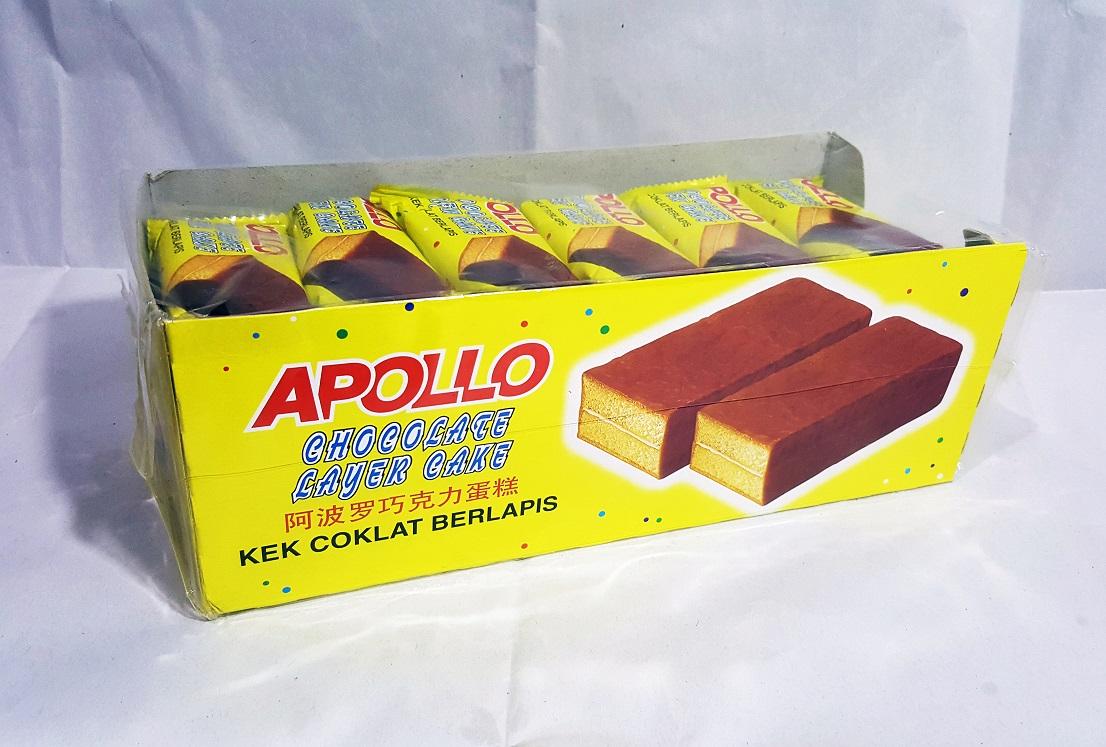 เค้กเคลือบช็อกโกแลต Apollo เค้ก 24 ชิ้น