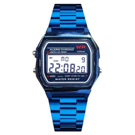 Zazzy Dolls นาฬิกาข้อมือ สายสแตนเลส ดีไซน์ A158WA ดูวันที่ จับเวลา ตั้งปลุก ได้ รุ่น ZD-0041 Zazzy Dolls นาฬิกาข้อมือ สายสแตนเลส ดีไซน์ A158WA ดูวันที่ จับเวลา ตั้งปลุก ได้ รุ่น ZD-0041