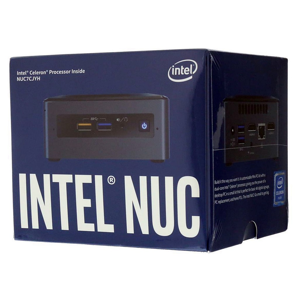 โปรโมชั่น MINI PC (มินิพีซี)  NUC 7CJYH1  CELERON J4005 (BOXNUC7CJYH1) ประกัน 3 ปี ยังไม่รวม RAM,HDD,OS (Option) ราคาถูก แรมคอมพิวเตอร์ แรมคอมพิวเตอร์8g แรมคอมพิวเตอร์pc แรมคอม 16gb