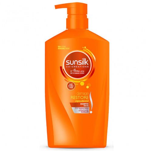 Sunsilk Shampoo Damage Restore Orange 900 ml ซันซิลแชมพู สูตรบำรุงผมเสียในทันที 900 มล.Sunsilk Shampoo Damage Restore Orange 900 ML ซันซิลแชมพู สูตรบำรุงผมเสียในทันที 900 มล. (ยาสระผม,ครีมสระผม,แชมพู,Shampoo) ของแท้