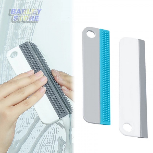 【Barley】Mini Soft Silicone Glass Wiper Bathroom Mirror Scraper Glass