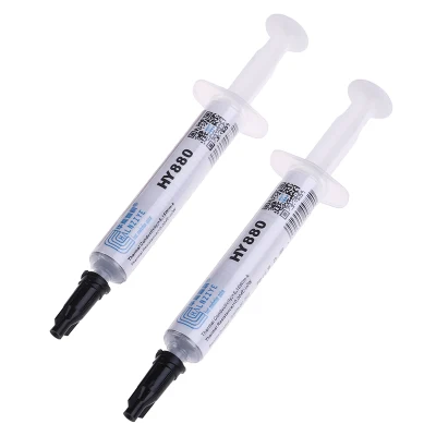 CHUNCHEN 2Pcs HY880 Thermal Grease Chipset CPU Cooling Compound Silicone Paste 5.15W