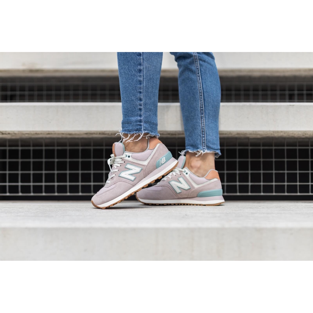 pink and grey new balance 574