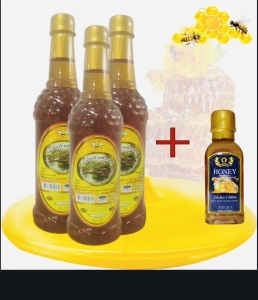 ภาพหน้าปกสินค้าWild Honey, five months, 1000 grams of cd plastic, set of 3 bottles, plus 235 grams of wild honey, 1 bottle ซึ่งคุณอาจชอบสินค้านี้