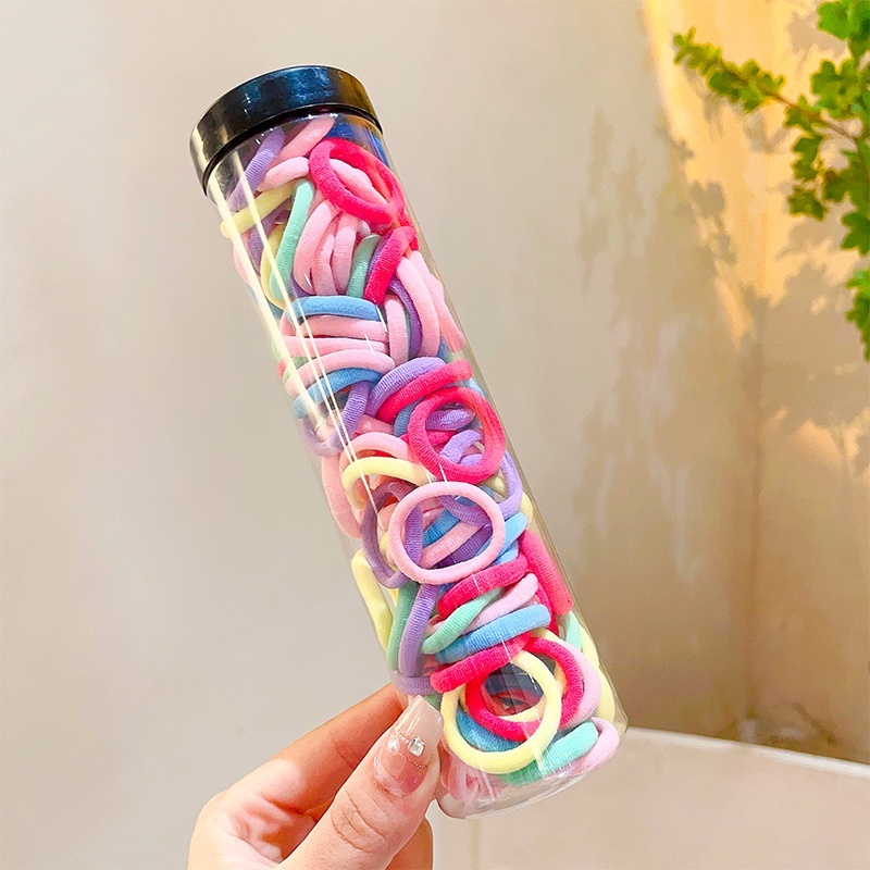 100 cái/hộp dây chun buộc tóc đuôi ngựa