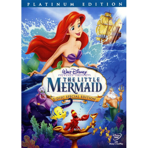 ส่งฟรี [Little Mermaid]DVD Disney Princess Cartoon แผ่นดีวีดีการ์ตูน เจ้าหญิงดิสนีย์ เก็บเงินปลายทาง