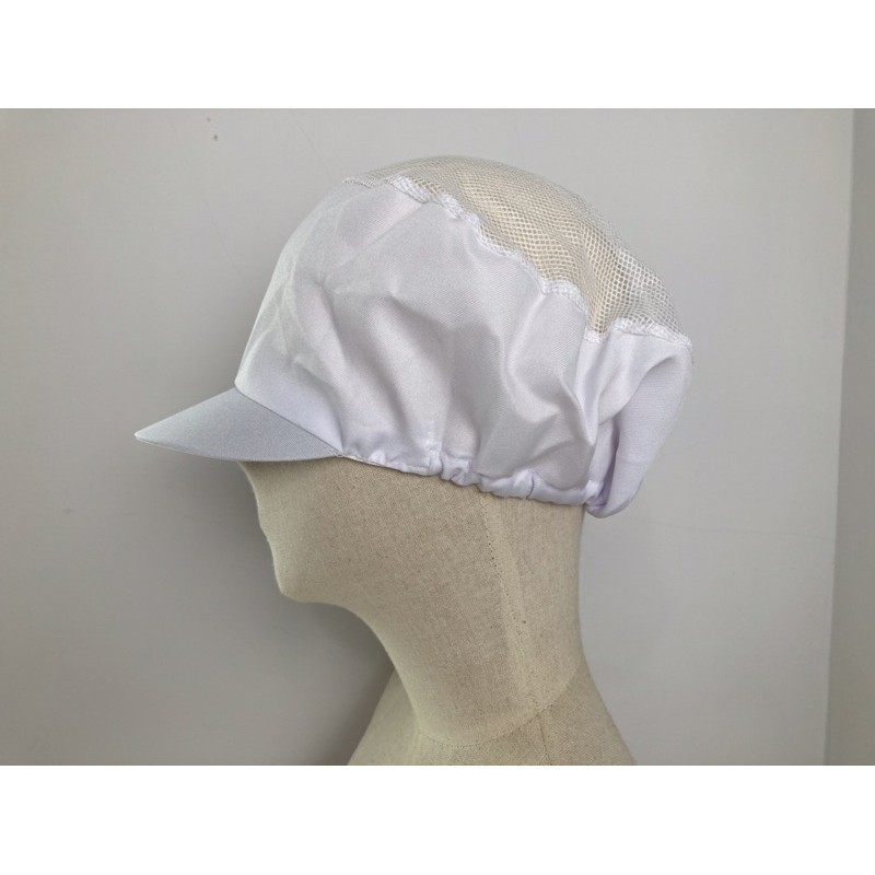 สินค้ายอดนิยม หมวก☁ Ailaoo ?‍?หมวกแม่ครัว หมวกโรงงาน หมวกคลุมผม หมวกตาข่าย หมวกเก็บผม สีขาว หมวก หมวกกุ๊ก หมวกทำอาร
