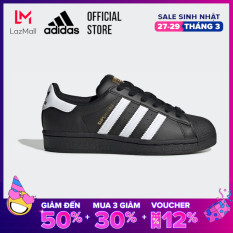 adidas ORIGINALS Giày Superstar Unisex trẻ em Màu đen EF5398