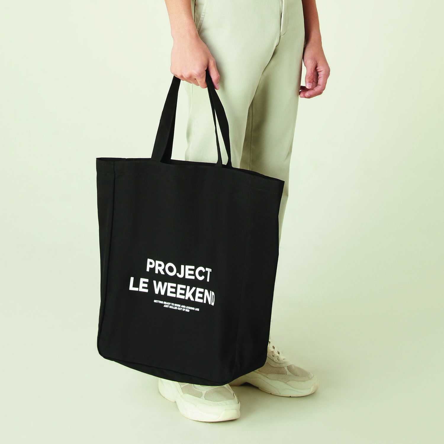 Morgan Homme กระเป๋า Tote Project Le Weekend รุ่น TOMMY สีดำ