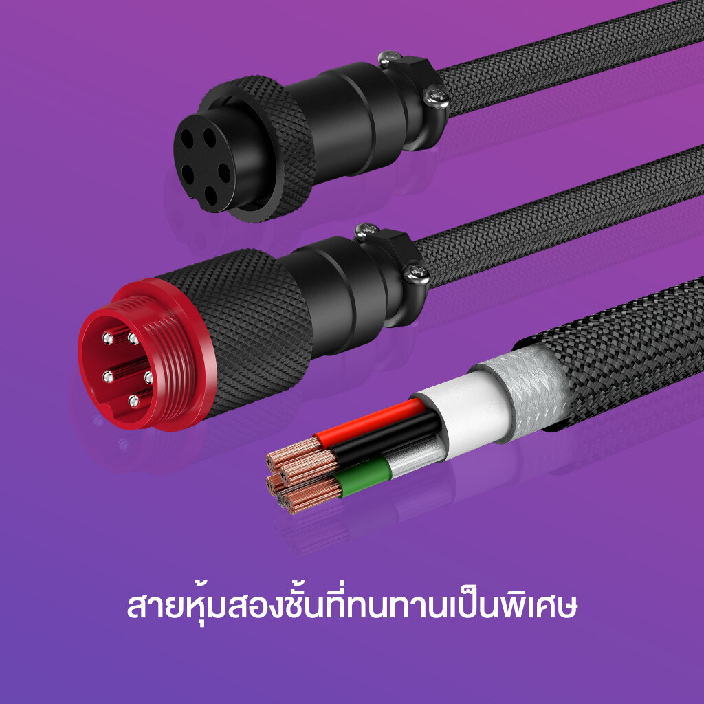 Coiled Cable Durable coiled cable USBC toUSBA รับประกันศูนย์ไทย 2ปี