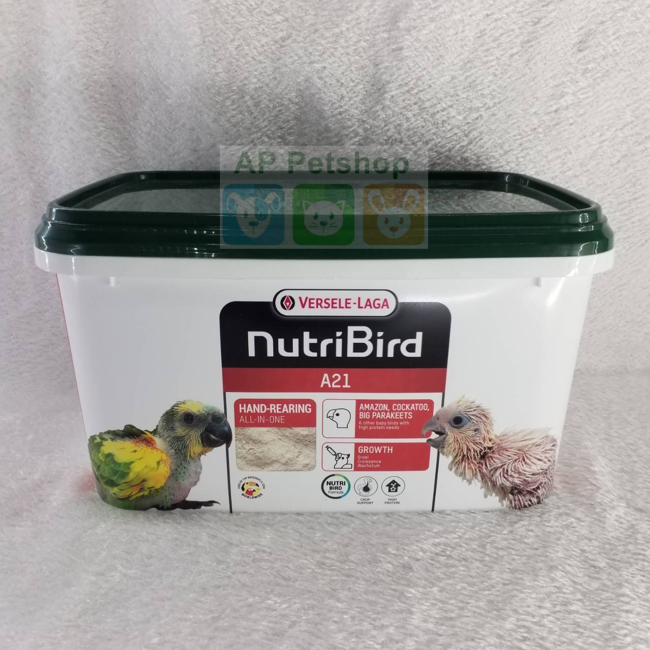 A21 Nutribird 3kg (EXP310823) อาหารนก ลูกป้อน นูทรี ขนาด 3 กิโลกรัม AP ThaiPick