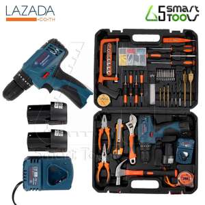 MASAKI สว่านไร้สาย 3 ระบบ 16.8V มีระบบกระแทก พร้อมอุปกรณ์ช่างชุดใหญ่