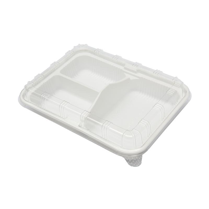 กล่องพลาสติกขาว3หลุม+ฝา (แพ็ค25ใบ) S&C L-34/White plastic box 3 holes + lid (pack of 25) S&C L-34