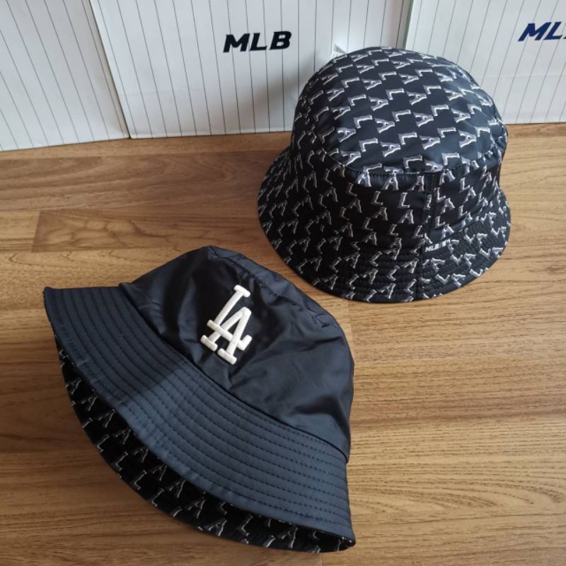□MLB Korea□ Basic Bucket Hat Drop Fit NY DGrey 3AHT8804N-5