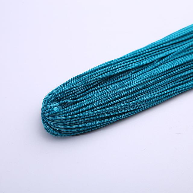 1mm Colorful Thin Silk Satin Nylon Thread Rope Braided Cord Hollow